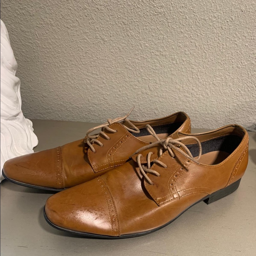 Brown dress shoes